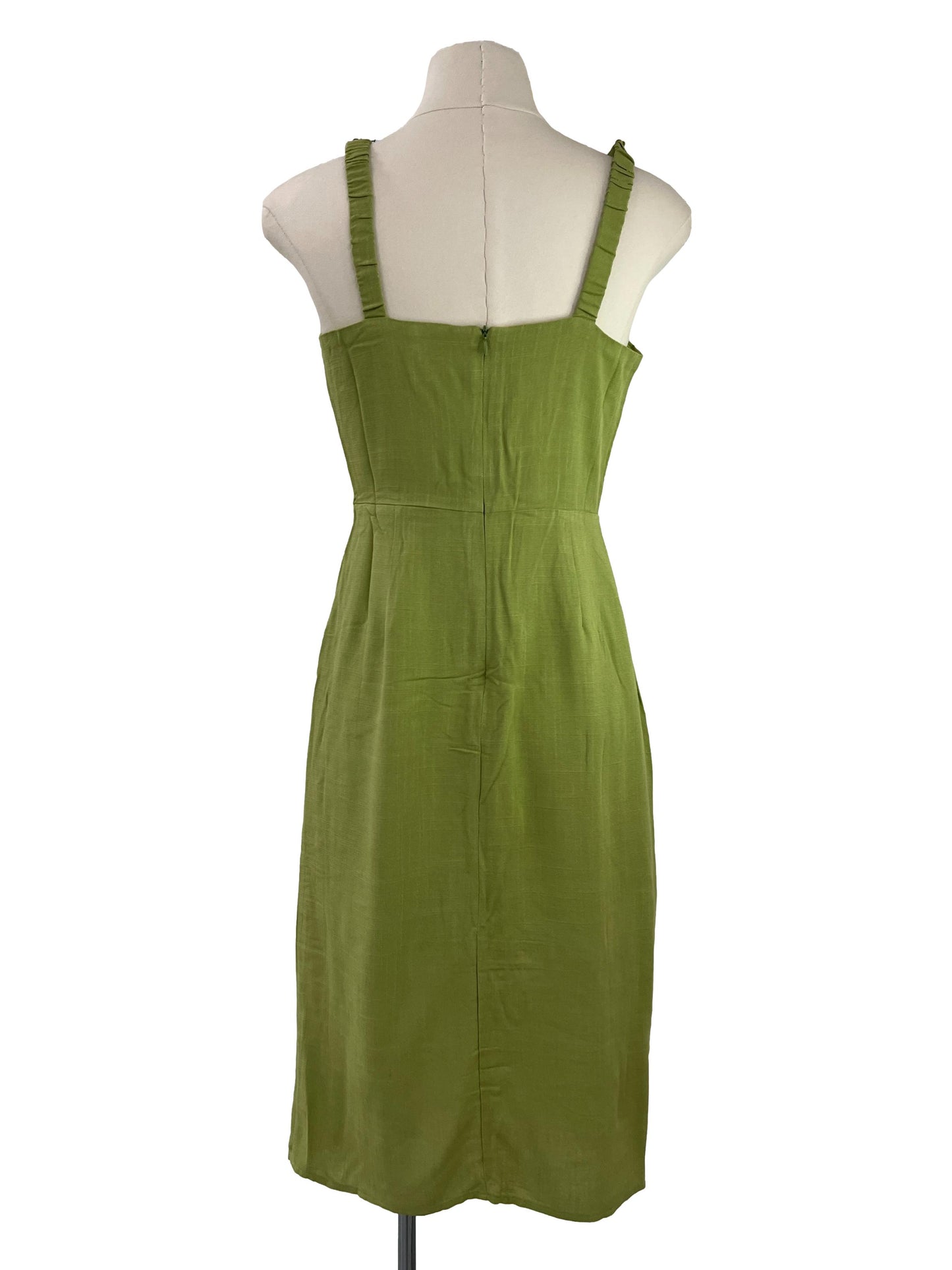 Isla Linen Dress - Green