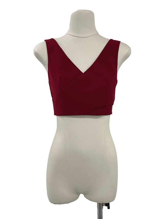 Raquel Wrap Front Top - Red