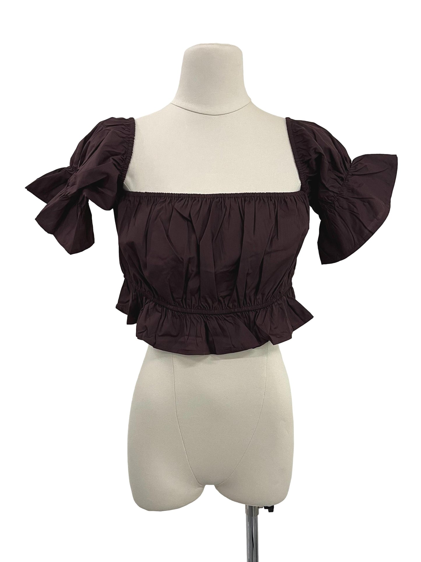 Deborah Off Shoulder Top - Plum