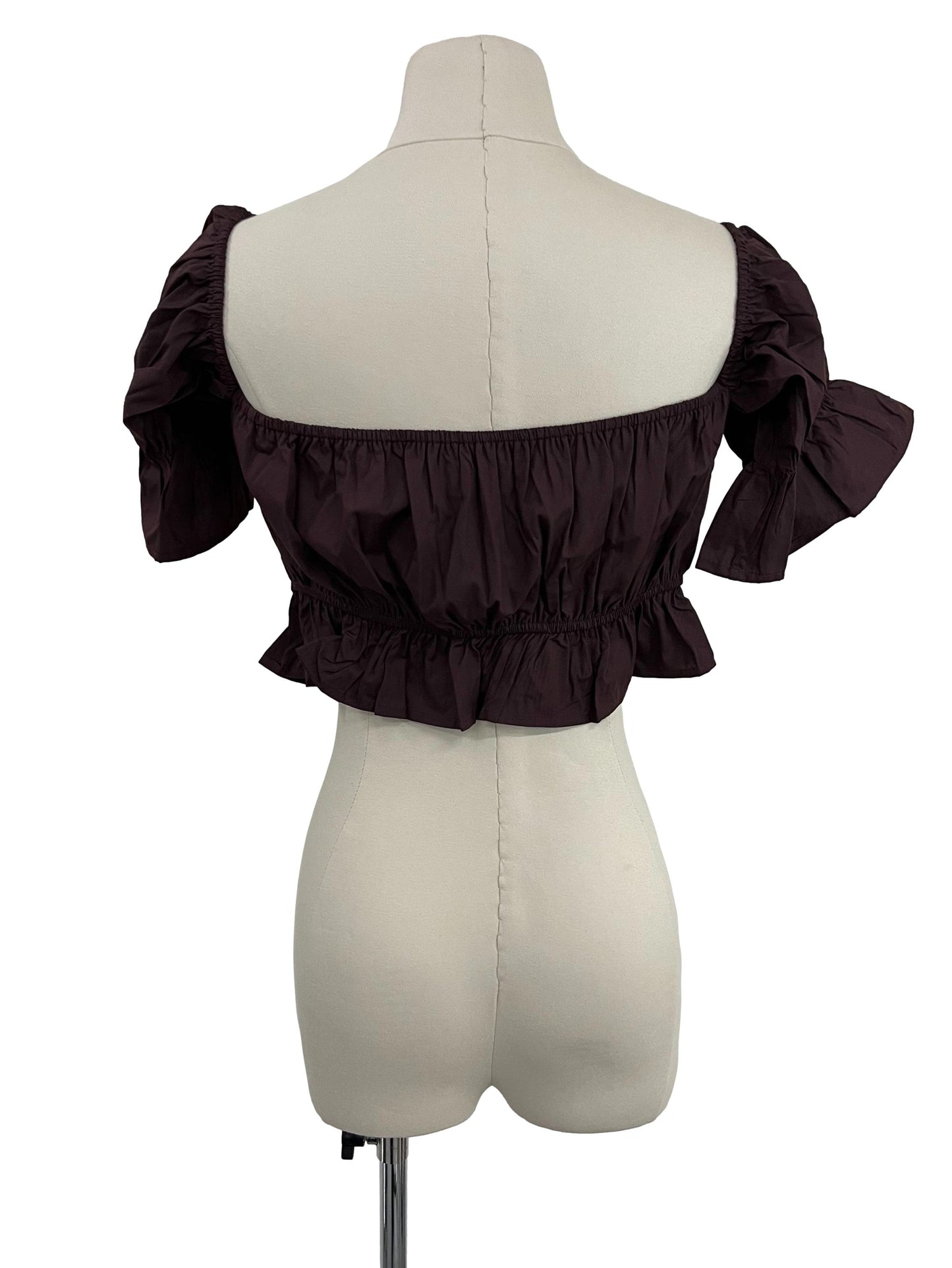 Deborah Off Shoulder Top - Plum