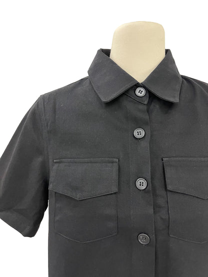 Button Down Utility Shirt - Black