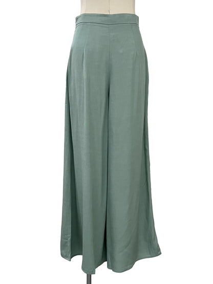 Wide Leg Pants - Green