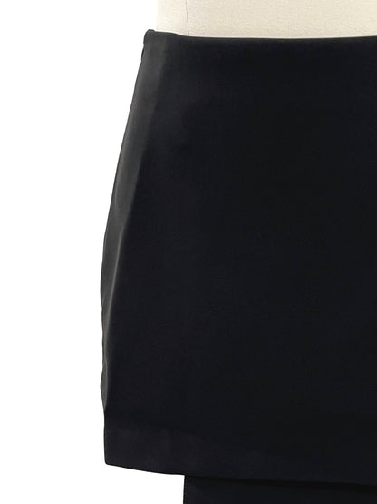 Asymmetric Layer Skirt - Black