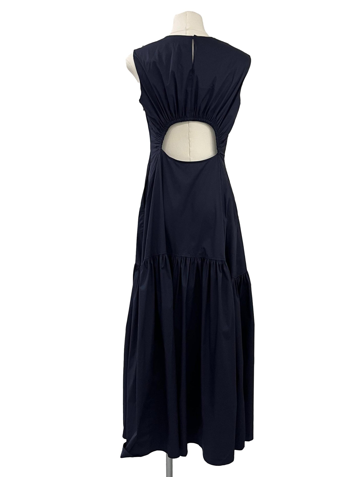 Cutout Back Maxi Dress - Navy