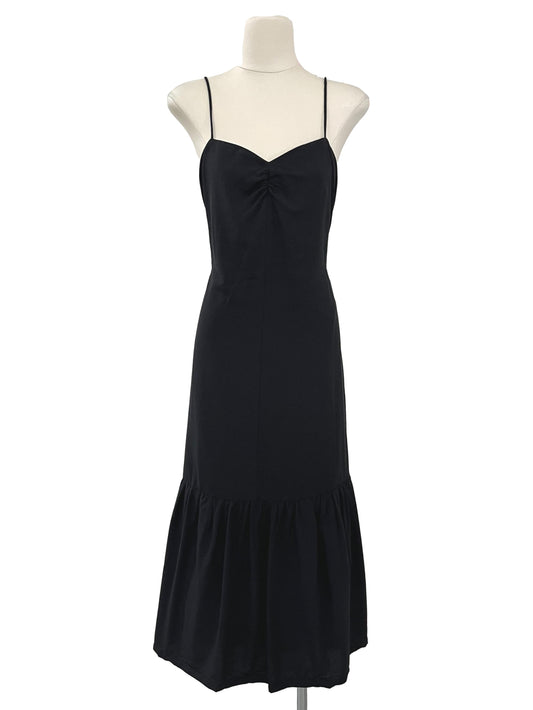 Florinda Drop-Tier Dress - Black