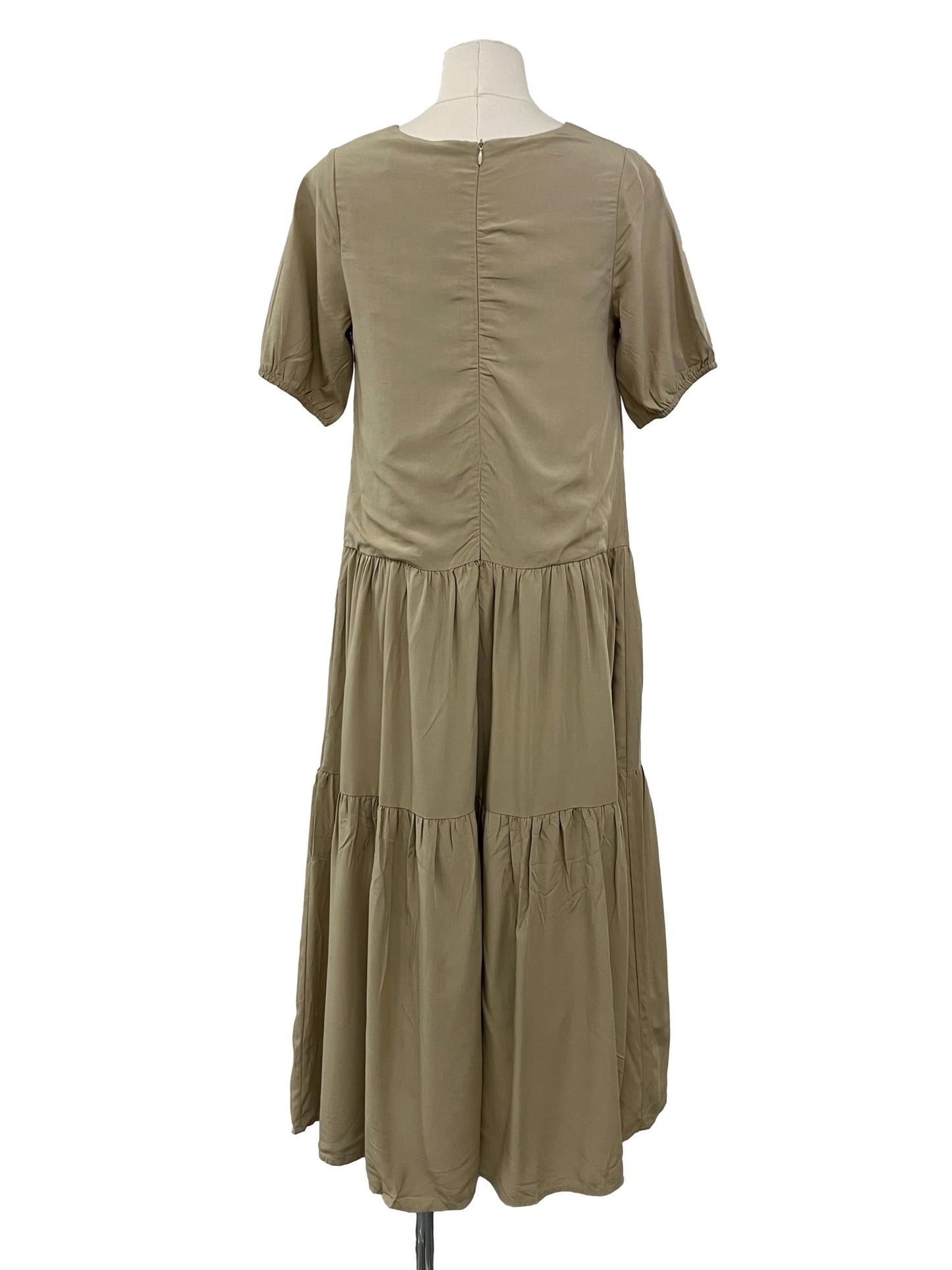 Carmella Tiered Dress - Khaki