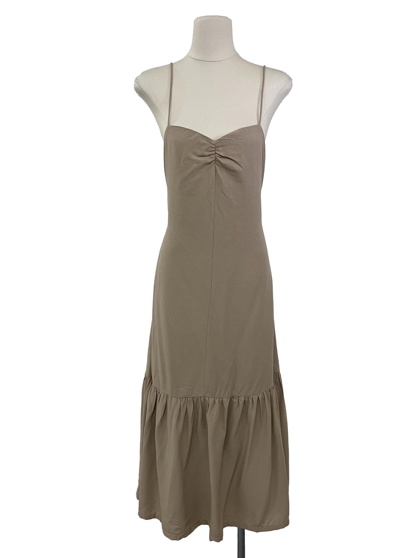 Florinda Drop-Tier Dress - Latte